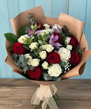 Букет цветов из:  Розы и Альстромерии в Больших Ключах