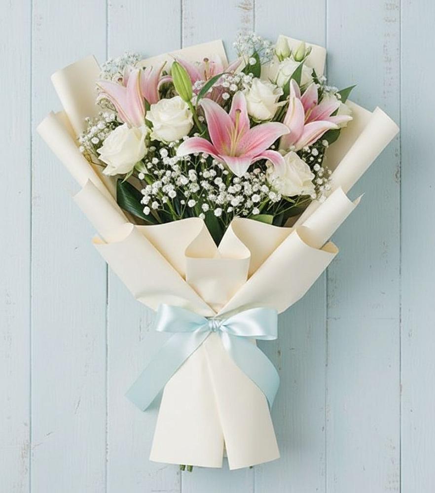 Букет цветов из: Лилии в Больших Ключах