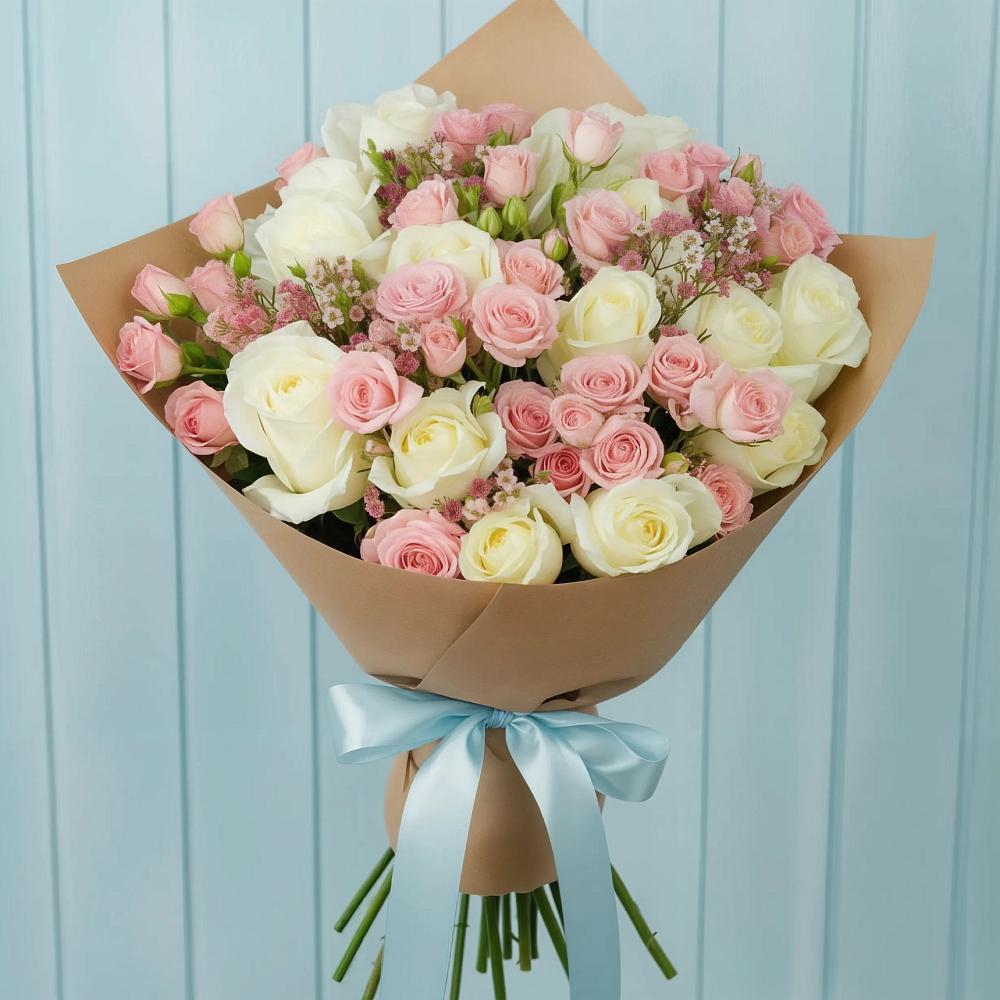 Букет цветов из: Розы в Больших Ключах