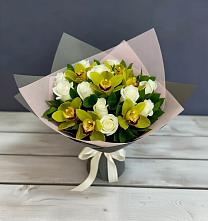 Букет цветов из:  Орхидеи и Розы в Больших Ключах