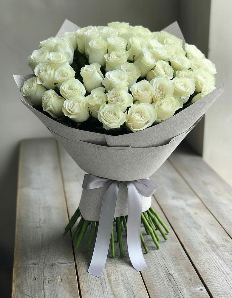 Букет 35 Белых роз в Больших Ключах