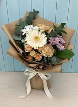 Букет цветов из:  Герберы и Хризантемы в Больших Ключах