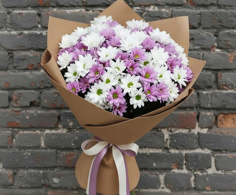 Букет цветов из: Хризантемы в Больших Ключах