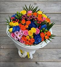 Букет цветов из:  Розы и Хризантемы в Больших Ключах