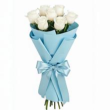 Букет 7 белых роз Проуд #REPLACE_PRED# Больших Ключах