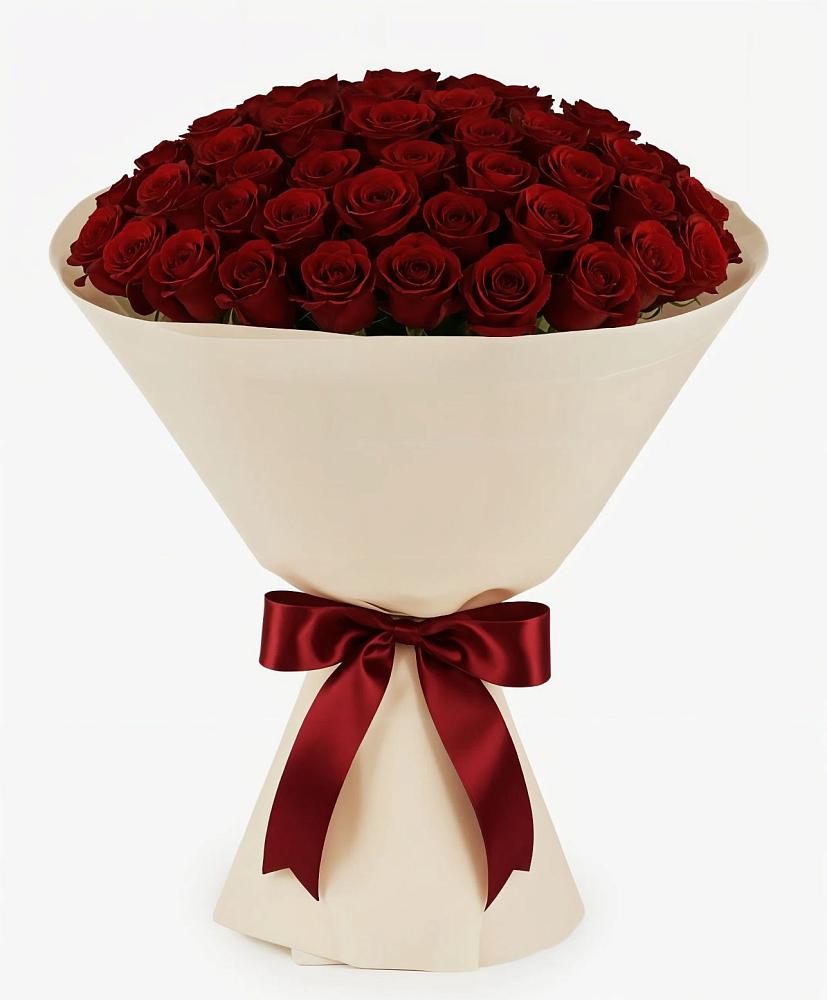 Букет 101 Бордовая роза Блэк Бакарра в Больших Ключах