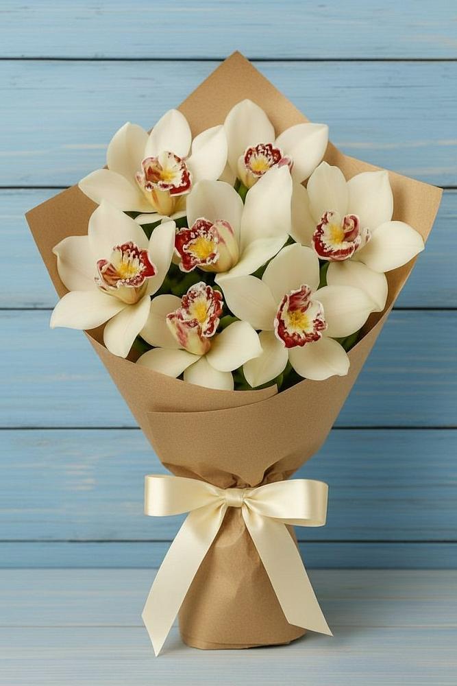 Букет цветов из: Орхидеи и Розы в Больших Ключах